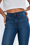 Skinny jeans - hoch geschnittene damen denim-hosen