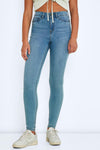 Skinny jeans - hoch geschnittene damen denim-hosen