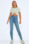 Skinny jeans - hoch geschnittene damen denim-hosen