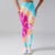 Damen tie-dye leggings - atmungsaktive, hochgeschnittene trainingshosen