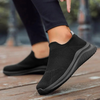 Damen slip-on trainer - luftige, gestrickte schuhe