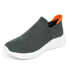 Damen slip-on trainer - luftige, gestrickte schuhe