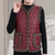 Quilted weste - stilvolle wattierte damen-gilet mit pompon-besatz