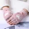 Fingerlose handschuhe - weiche fleece-handwärmer für damen