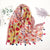 Florale pashmina schal mit fransen - stilvolle damen-schal