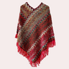 Dä ladies-poncho - stylischi strickschal mit fransen