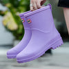 Wasserdichte knöchel-wellies - langlebige damen gummistiefel