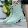 Wasserdichte knöchel-wellies - langlebige damen gummistiefel