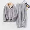 Fluffy pyjama-set - ladies ultraweiche fleece-schlafkleidung