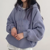 Oversized Hoodie – Weicher Baumwoll-Damenpullover mit Kapuze und Kängurutasche