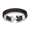 Ankerarmband - Geflochtenes Leder Damenarmband