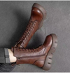 Veterkampboots - Damenstiefel mit dicker Sohle