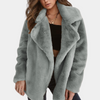 Faux-pelz-jacke - kuscheliger und warmer oversized-mantel für damen