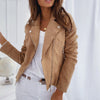 Bikerjacke - stylische damenjacke aus kunstsuede