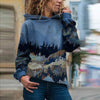 Griui hoodie mit bergprint – lässigi outdoor natur pullover