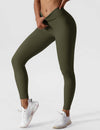 Damen hochgeschnittene leggings - gemütliche stretch fitnesshosen