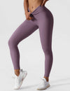 Damen hochgeschnittene leggings - gemütliche stretch fitnesshosen