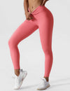 Damen hochgeschnittene leggings - gemütliche stretch fitnesshosen