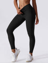 Damen hochgeschnittene leggings - gemütliche stretch fitnesshosen