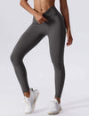 Damen hochgeschnittene leggings - gemütliche stretch fitnesshosen